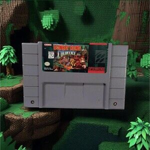 Donkey Kong Country (Super Nintendo, SNES) Authentic Cartridge and Manual